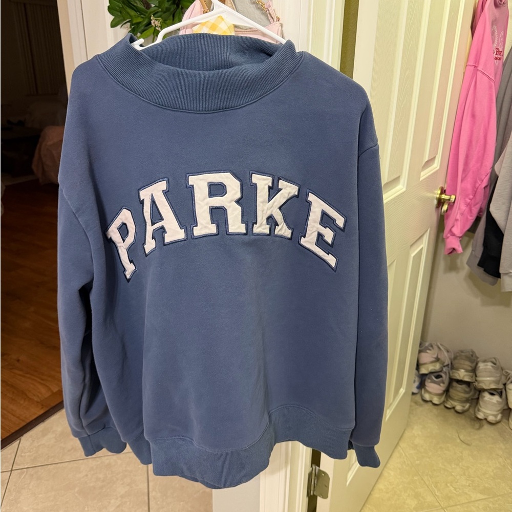 Parker Women's Blue Crew Neck Sweater